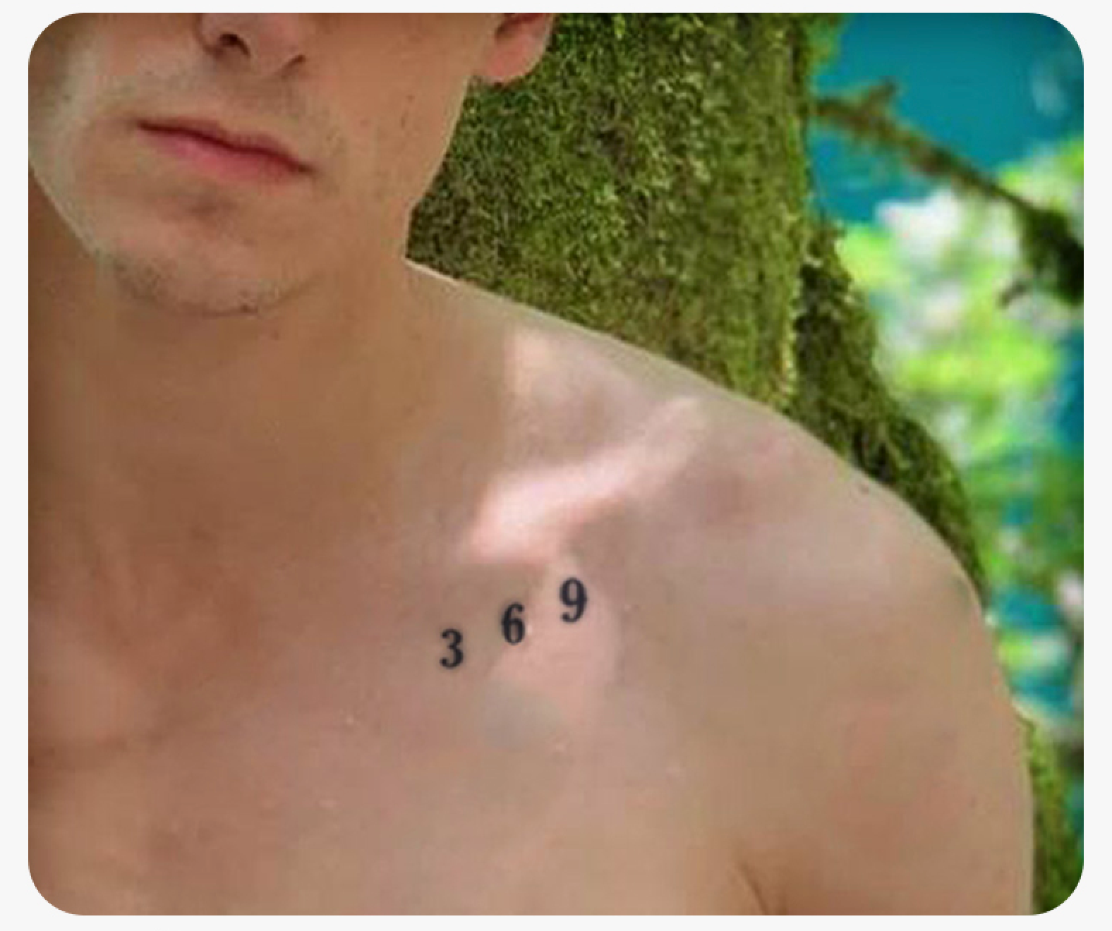 The Number A Semi Permanent Tattoo