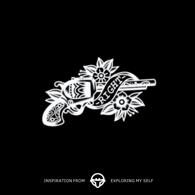 Vintage revoliver - Semi Permanent Tattoo