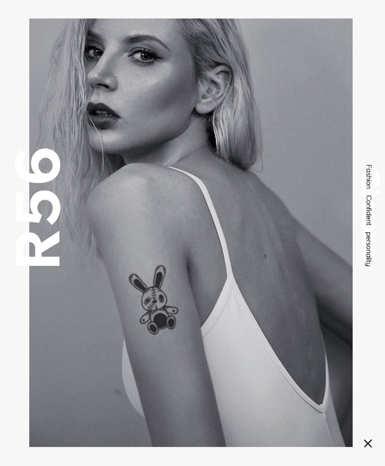 The Two Rabbits Semi Permanent Tattoo