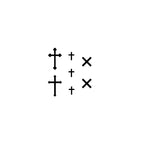 Cross - Semi Permanent Tattoo