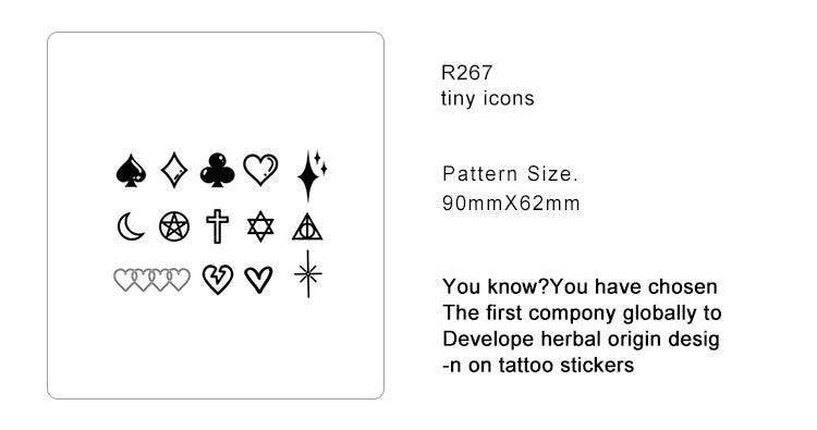 Cute little pattern - Semi Permanent Tattoo