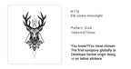 Moonlight elk Semi Permanent Tattoo