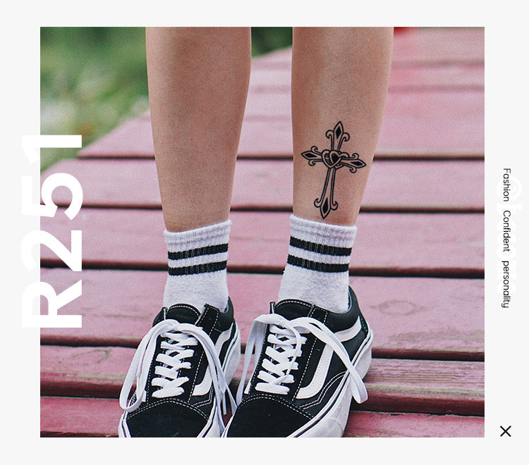 Gothic cross - Semi Permanent Tattoo