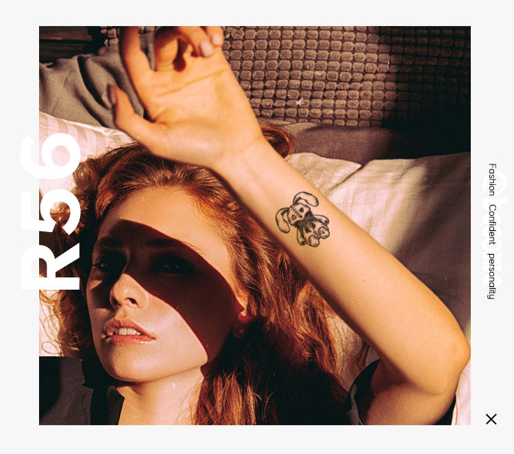 The Two Rabbits Semi Permanent Tattoo